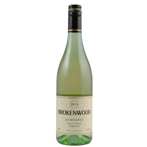 Single bottle of White wine Brokenwood, ILR Reserve Semillon, Hunter Valley N.S.W., 2014 100% Semillon