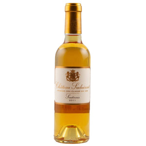 Single bottle of White wine Ch. Suduiraut, Premier Cru Classe (half bottle), Sauternes, 2011 93% Semillon & 7% Sauvignon Blanc