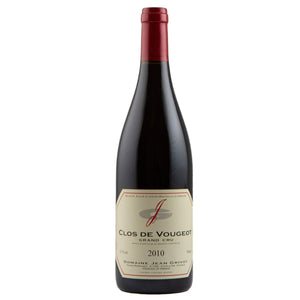 Single bottle of White wine Dom. Jean Grivot, Clos de Vougeot Grand Cru, Vougeot, 2010 100% Pinot Noir
