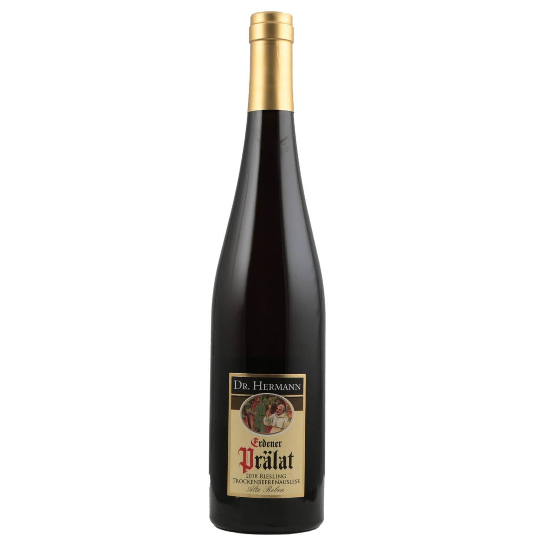 Single bottle of White wine Dr. Hermann, Erdener Pralat Trockenbeerenauslese Alte Reben Goldkapsel, Erden, 2018 100% Riesling