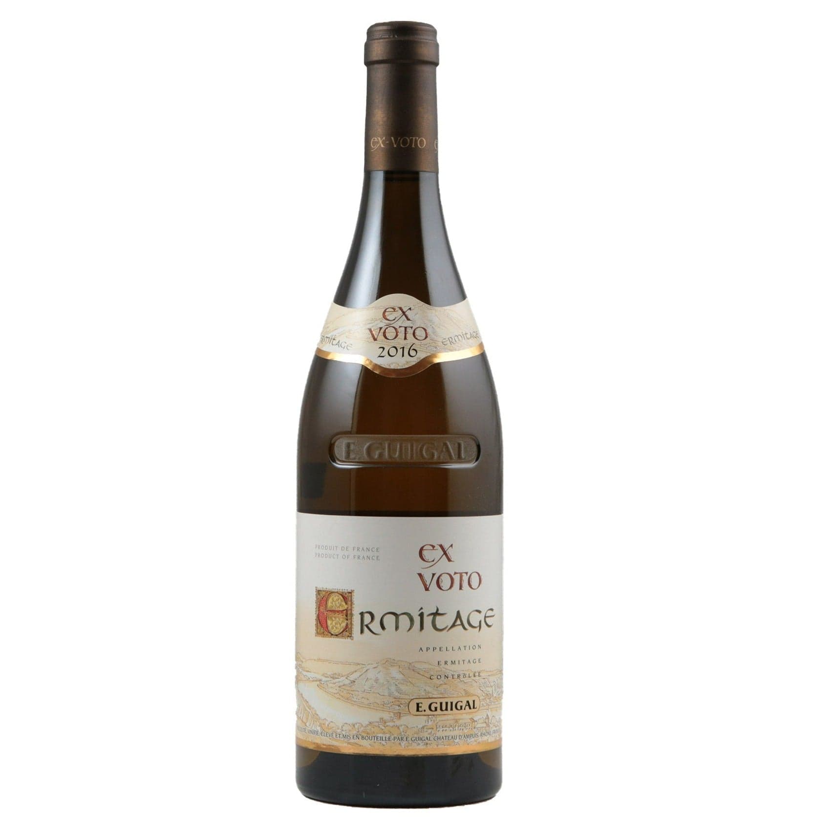 Single bottle of White wine Etienne Guigal, Ermitage Ex Voto Blanc, Hermitage, 2016 90% Marsanne & 10% Roussanne