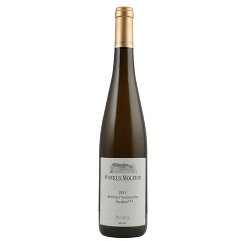 Single bottle of White wine Markus Molitor, Zeltinger Sonnenuhr Riesling Auslese, Zeltingen, 2015 100% Riesling