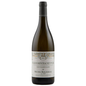 Single bottle of White wine Michel Bouzereau, Les Champs Gains Premier Cru, Puligny Montrachet, 2019 100% Chardonnay