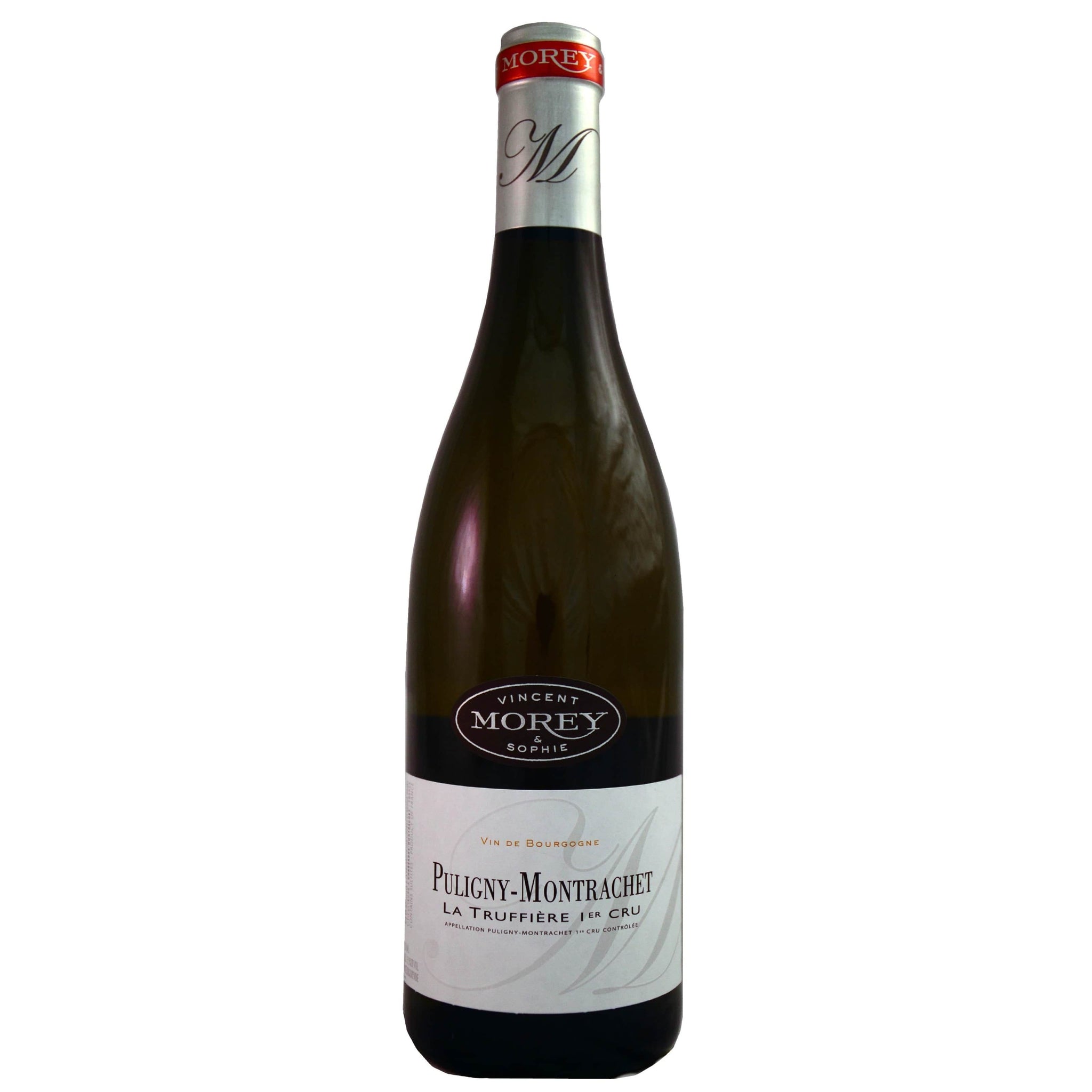 Single bottle of White wine Vincent and Sophie Morey, La Truffiere 1er Cru, Puligny Montrachet, 2021   100% Chardonnay