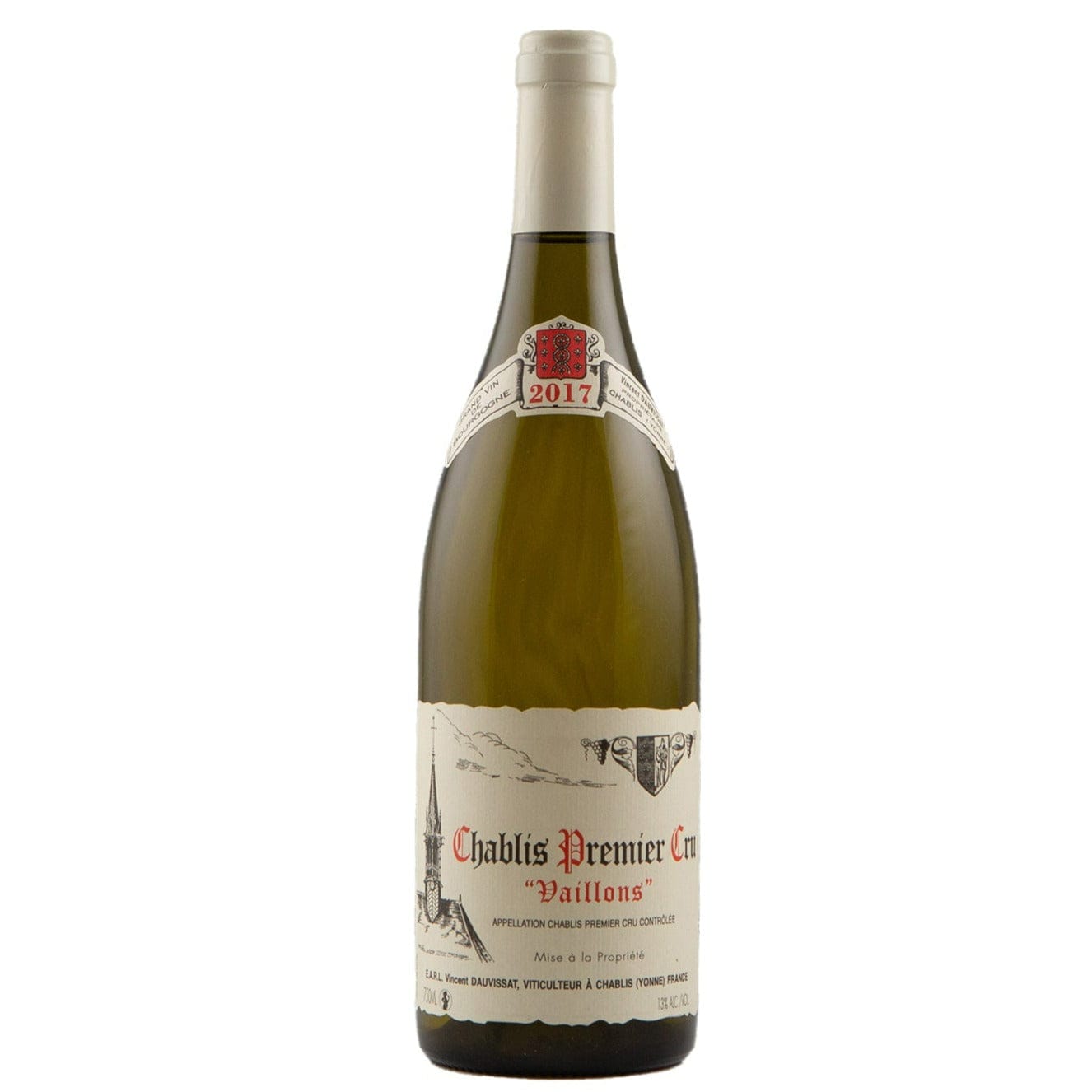Single bottle of White wine Vincent Dauvissat, Vaillon Premier Cru, Chablis, 2017 100% Chardonnay